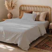 3 Parça Lastikli Çarşaflı Ranforce Pamuklu Kumaş Tek Kişilik Nevresim Takımı