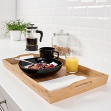 Ikea Fruktskal Servis Tepsisi 50 × 30 cm Bambu Kenar Saplı Kullanışlı