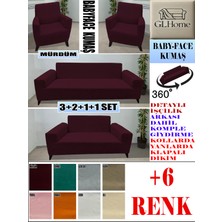 Baby Face Kumaş 3+2+1+1 Komple Giydirme Kanepe&çekyat, Bohem, Porto, Vb. Model Koltuk Kılıfı