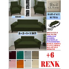 Baby Face Kumaş 3+2+1+1 Komple Giydirme Kanepe&çekyat, Bohem, Porto, Vb. Model Koltuk Kılıfı