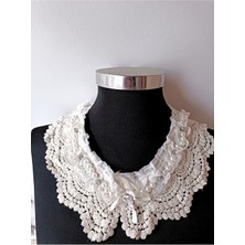 Altay Aksesuar Pamuk Kurdeleli Incili Dekoralif Yaka