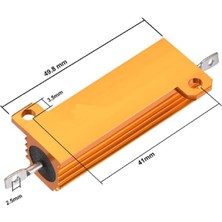 Çin RES-100R/50W ,100 OHM/50W Alüminyum Direnç