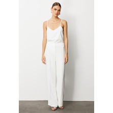 Moda Ilgi Kadın Krep Pantolon 0007 Ekru