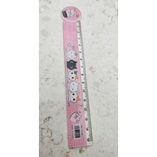 Kedi Patili Desenli Cetvel 15 cm Renkli ve Desenli Sevimli Cetvel Renk Seçenekli 1ADET