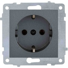 Ovivo Grano Füme Topraklı Priz Çerçevesiz…