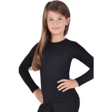 Bonbonetti Kız Çocuk Termal Üst Siyah