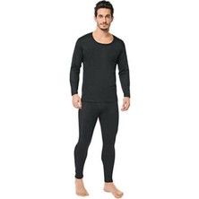 Bonbonetti Erkek Siyah Termal Alt Üst Takım - Siyah