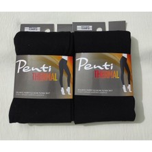 Bonbonetti Penti Siyah Tayt 2'li ( Kadın Termal Tayt )