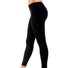 Bonbonetti Kadın Siyah  1'li Paket 2001 Termal Şardonlu Tayt