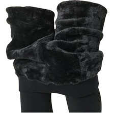 Bonbonetti Kadın Siyah Termal Tayt Kışlık Içi Peluş