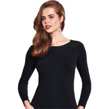 Bonbonetti Kadın Siyah Uzun Kol Termal Giyim Içlik