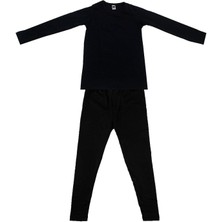 Bonbonetti Unisex Çocuk Siyah Termal Alt Üst Takım D135-D136