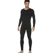 Bonbonetti Erkek Siyah Termal Içlik Alt Üst Takım