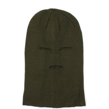 Bonbonetti Erkek Haki Kar Asker Maskesi Has Yün