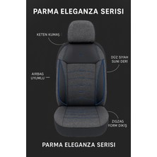 Dfsk Fengon 500 2021–SONRASI Parma Eleganza Gri Mavi Koltuk Kılıfı