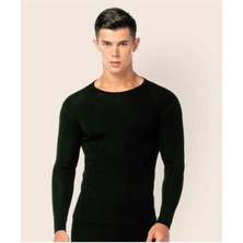 Bonbonetti Poky Erkek Termal Siyah Uzun Kollu Üst Fanila Atlet