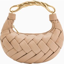 Jw Peı Badem Orla Weave Suni Süet El Çantası