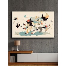 Çerçevesiz Kendinden Yapışkanlı Tablo Görünümlü Duvar Posteri Çerçevesiz Çıtasız