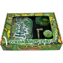 4 Parça Premium Gorilla Rolling Stars Duman Smoking Set