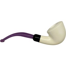 1 Adet Lüle Taşından Akrilik Uçlu Pipo