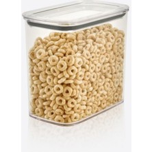 1500 ml Düz Desenli Şeffaf Dikdörtgen Food Container Saklama Kabı (Bpa Free)