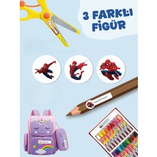 300 Adet Örümcek Adam Okul Etiketi Kişiye Özel Isme Özel Kalem Etiketi Defter Etiketi Kitap Etiketi
