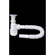 En Iyi Kalite Koku Önleyen Sifon Körüklü Gider Hortumu - Lavabo Tahliyesi Taslı Lavabo Evye Sifonu