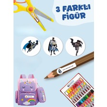 300 Adet Batman Okul Etiketi Kişiye Özel Isme Özel Kalem Etiketi Defter Etiketi Kitap Etiketi