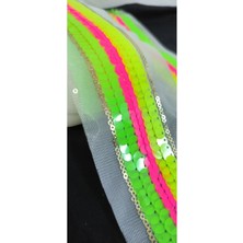 Altay Aksesuar Üç Neon Renk Pul Payet Şerit