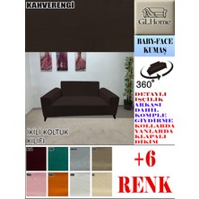 Baby Face Kumaş Çift Kişilik Komple Giydirme 2'li Kanepe, Bohem,porto, Vb Model Koltuk Kılıfı