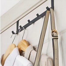 Metal Siyah Amerikan Kapı Arkası Askılık Organizer Askılık ve Mutfak Banyo Kapı Arkası Askılık