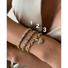 Xuping 14 K Altın Rengi Vip Seri Bileklik 17 +3 cm 3numaralı Ürün