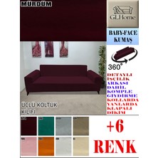 Baby Face Kumaş 3 Lü Komple Giydirme Kanepe & Çekyat, Bohem, Porto, Vb. Model Koltuk Kılıfı