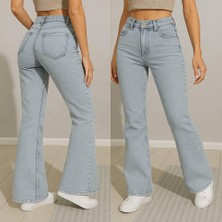 Alinn Butikk Kadın Yüksek Bel Bol Paça Pantolon