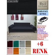 Baby Face Kumaş 3 Lü Komple Giydirme Kanepe & Çekyat, Bohem, Porto, Vb. Model Koltuk Kılıfı