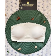 Hazel Silikonlu Askısız Balensiz Lazer Kesim Dikişsiz Çıkarılabilir Padli Ithal Straplez Sütyen