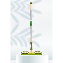 Ayarlı Yer Duvar Mopu Takımı, Ergonomik Saplı, Mandallı, Mikro Bezli, 2 Adet