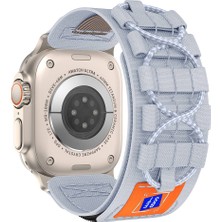Watch 44MM Uyumlu Effx - Krd-99 Hasır Kordon-Gri