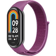 Xiaomi Mi Band 9 Effx Krd-03 Hasır Kordon-Mor