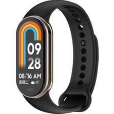 Xiaomi Mi Band 8 Serisi Klasik Kordon Silikon Strap Kayış-Siyah