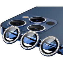 iPhone 12 Pro Uyumlu Effx Cl-06 Kamera Lens Koruyucu-Mavi