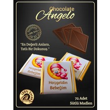 Angelo Chocolate 72 Adet İsim Kuşaklı Kız Bebek Çikolatası