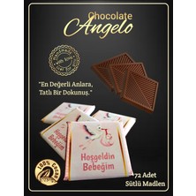 Angelo Chocolate 72 Adet İsim Yazılı Kuşaklı Kız Bebek Çikolatası