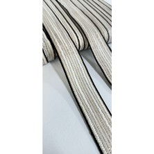 Altay Aksesuar Siyah Beyaz Gold Sim Ipli Ara Şerit