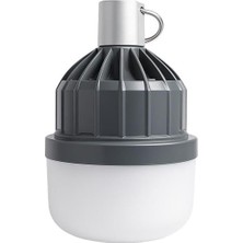 Ledx LN-616 80 Watt Type-C Şarjlı Taşınabilir Asma Kancalı Kamp Çadır Lambası 6500K 1200MAH 3 Modlu Abs Malzeme