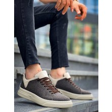 KB-X204 Kuback Taba Bej Keten Bej Yüksek Taban Günlük Erkek Spor Ayakkabı