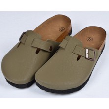 Mantar Tabanlı Haki Çocuk Unisex Boston Birkens Günlük Sabo 59463 Günlük Terlik