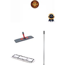 Kalın Zincirli Mop Seti, 50 cm Sap ve Aparat ile Temizlik Kolaylığı Sağlar