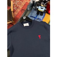 Kalp Nakış Logo Detaylı Erkek Sweatshirt