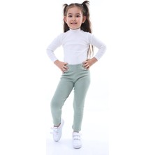 Kız Çocuk Pamuklu Likralı Kaşkorse Mevsimlik Tayt